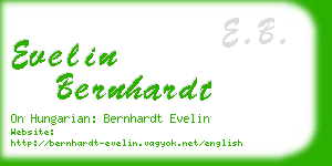 evelin bernhardt business card